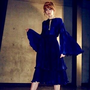 Romance Was Born Cocktail Dress - Navy Blue - Size 10